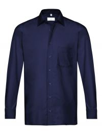 Herrenhemd langarm Dunkelblau